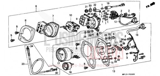 METER (XRV750L/M) XRV750M de 1991
